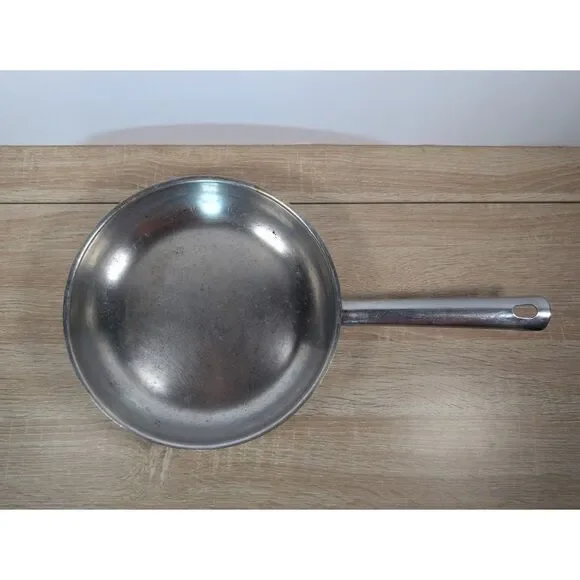 Leyse Commercial 10" Frying Pan – 18/10 Stainless Steel Lincoln Metalspin Used - Picture 1 of 3